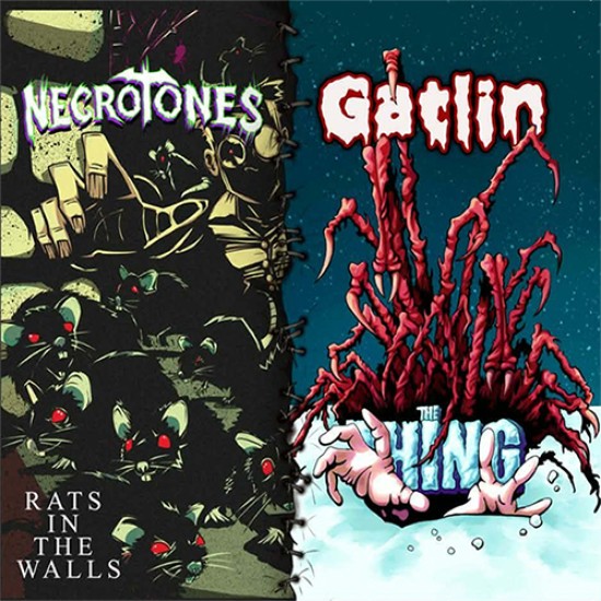 PRE-ORDER NOW!   Necrotones/ Gatlin  color vinyl 7"