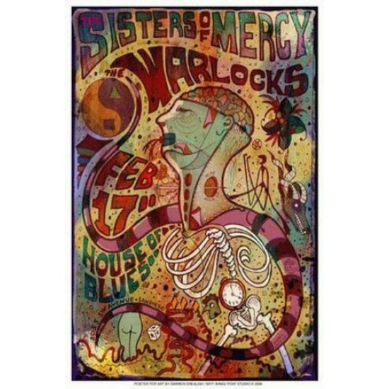 Sisters of Mercy - Concert poster - Darren Grealish - 13"x19"